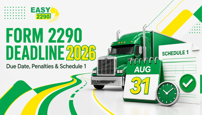 Form 2290 Deadline 2026: Due Date, Penalties & Schedule 1